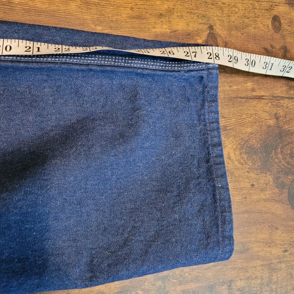 Lady Liberty Denim Bib Overalls 14 R Medium Dark Wash Cotton Country Western - Picture 9 of 10